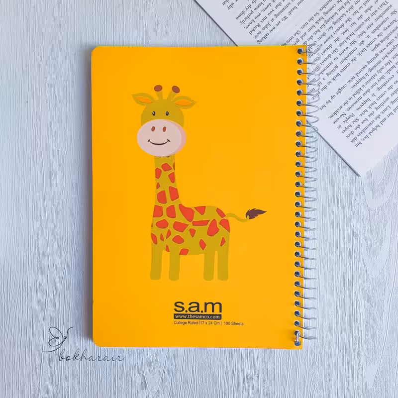دفتر خط دار 100 برگ sam کد 02