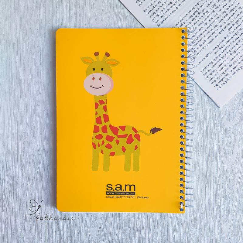 دفتر خط دار 100 برگ sam کد 02