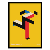 قیمت و خرید ‌‌‌‌تابلو دکوراتیو مدل پوستر معماری باهاوس کد 2255