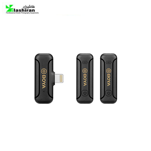 میکروفون یقه ای بی سیم بویا BOYA BY-WM3T2-D2 with Lightning for IOS Mobile