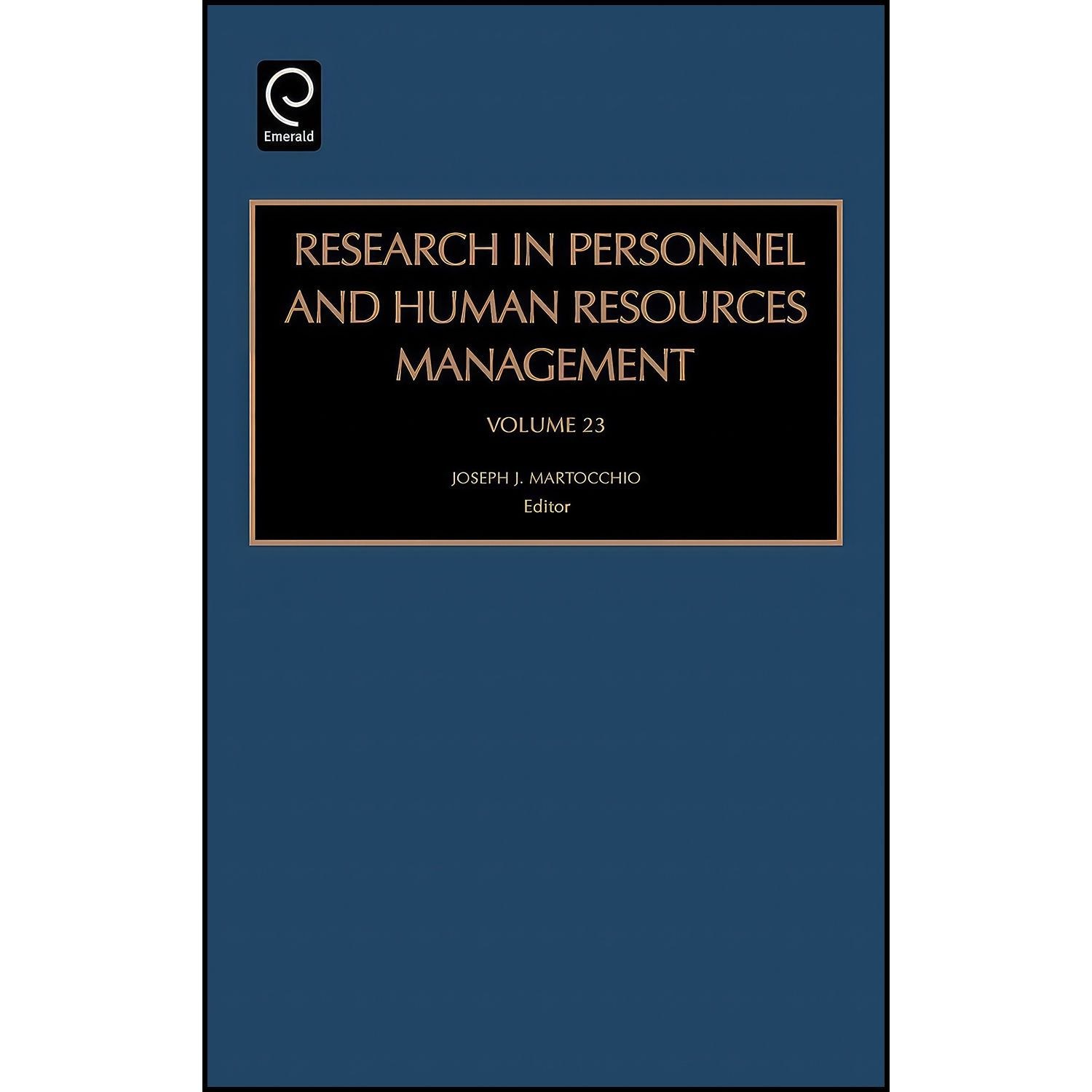 کتاب زبان اصلی Research in Personnel and Human Resources Management Volume
