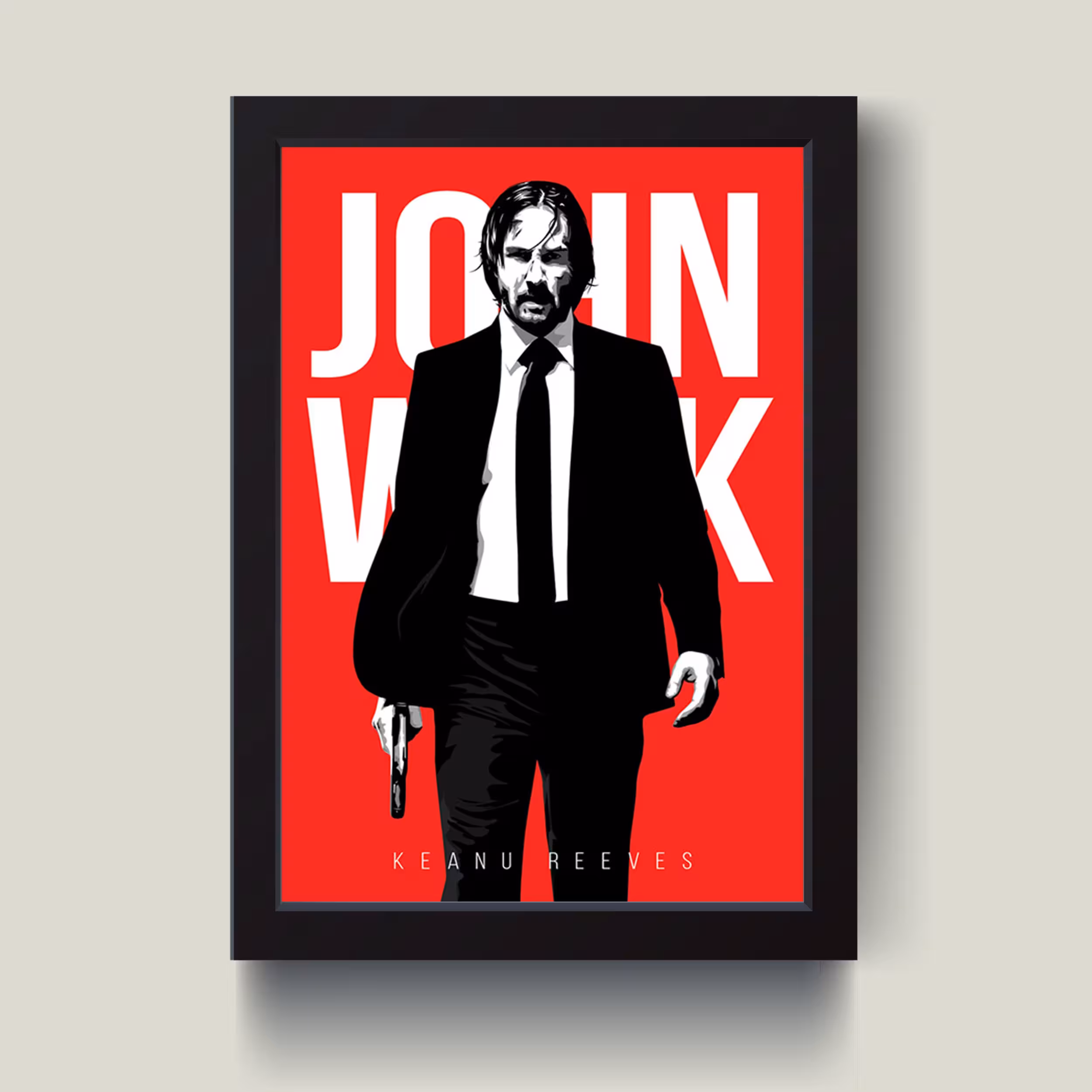 تابلو مدل John Wick کد m2639-b