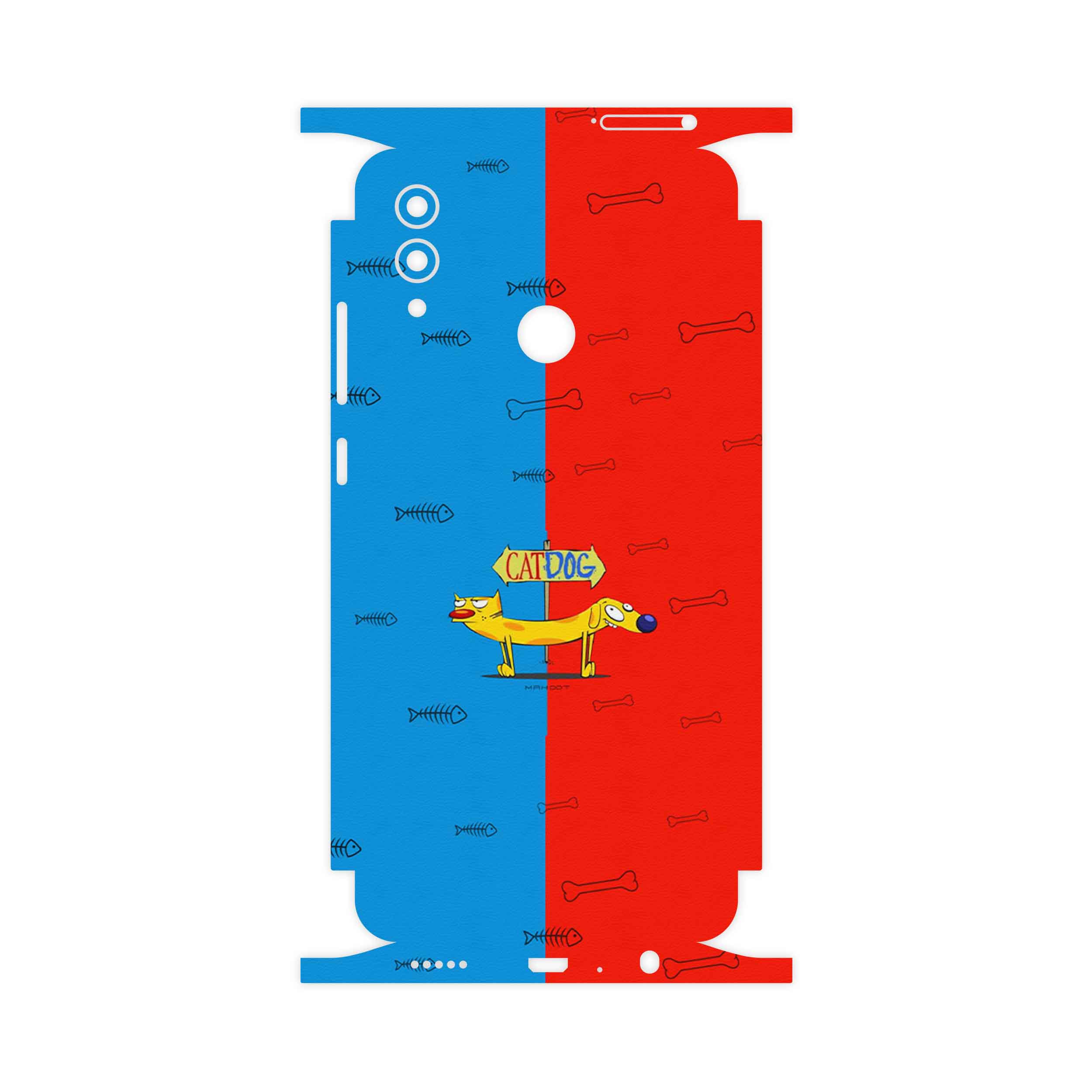 برچسب پوششی ماهوت مدل CatDog-FullSkin مناسب برای گوشی موبایل آنر 10 Lite
