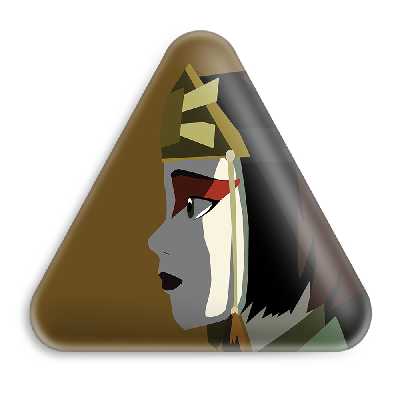 پیکسل خندالو طرح آواتار سوکی انیمه آواتار مدل مثلثی کد 12751