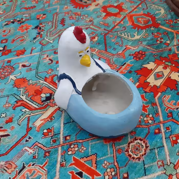 گلدان فانتزی طرح خروس