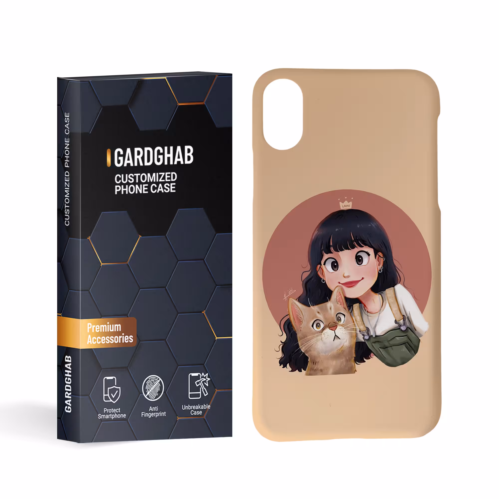 کاور گارد قاب مدل دخترانه مناسب برای گوشی موبایل اپل iPhone x/xs