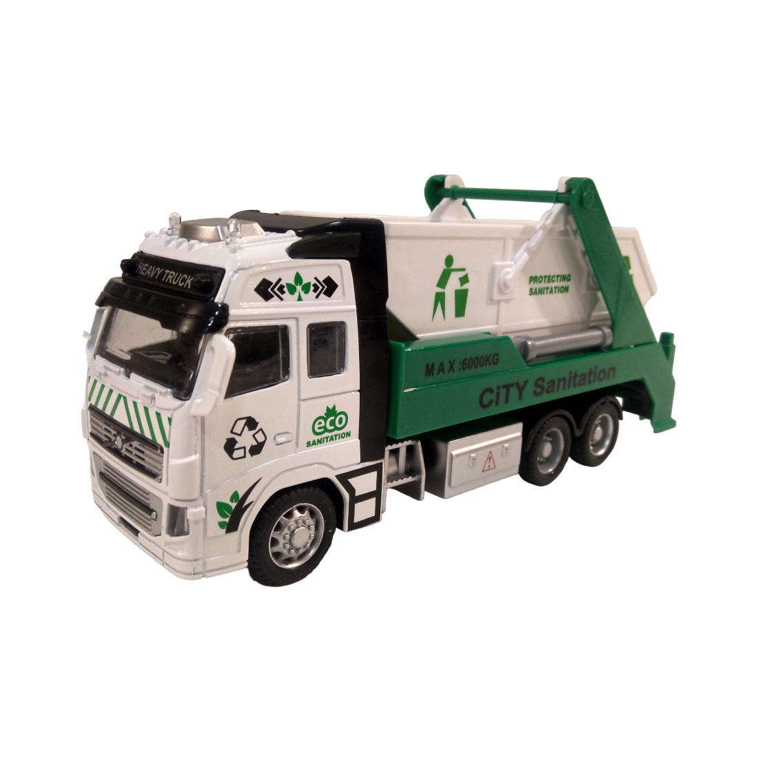 ماشین بازی مدل کامیون طرح بازیافت زباله کد Gt198r