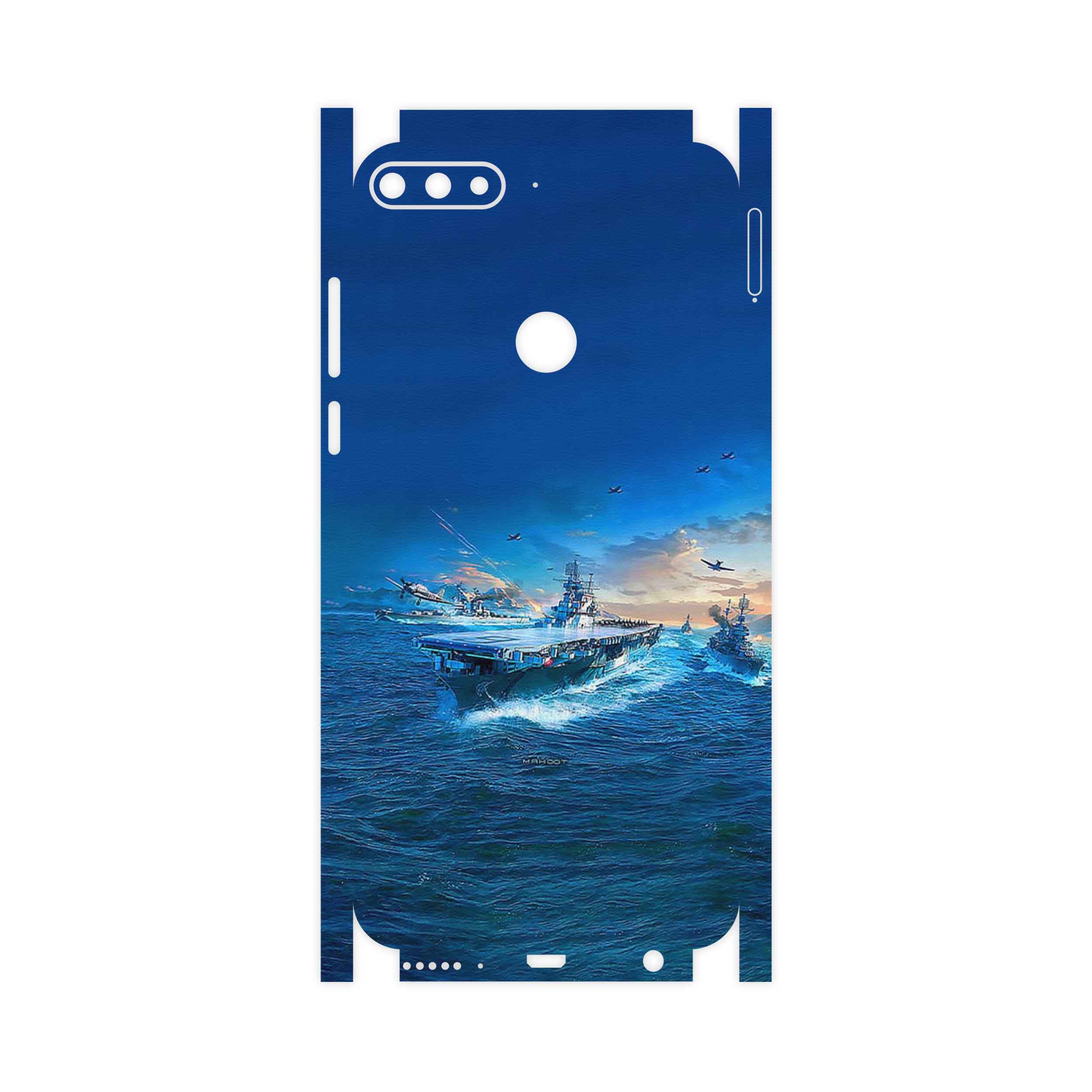 برچسب پوششی ماهوت مدل Warship-FullSkin مناسب برای گوشی موبایل هوآوی Y7 Prime 2018