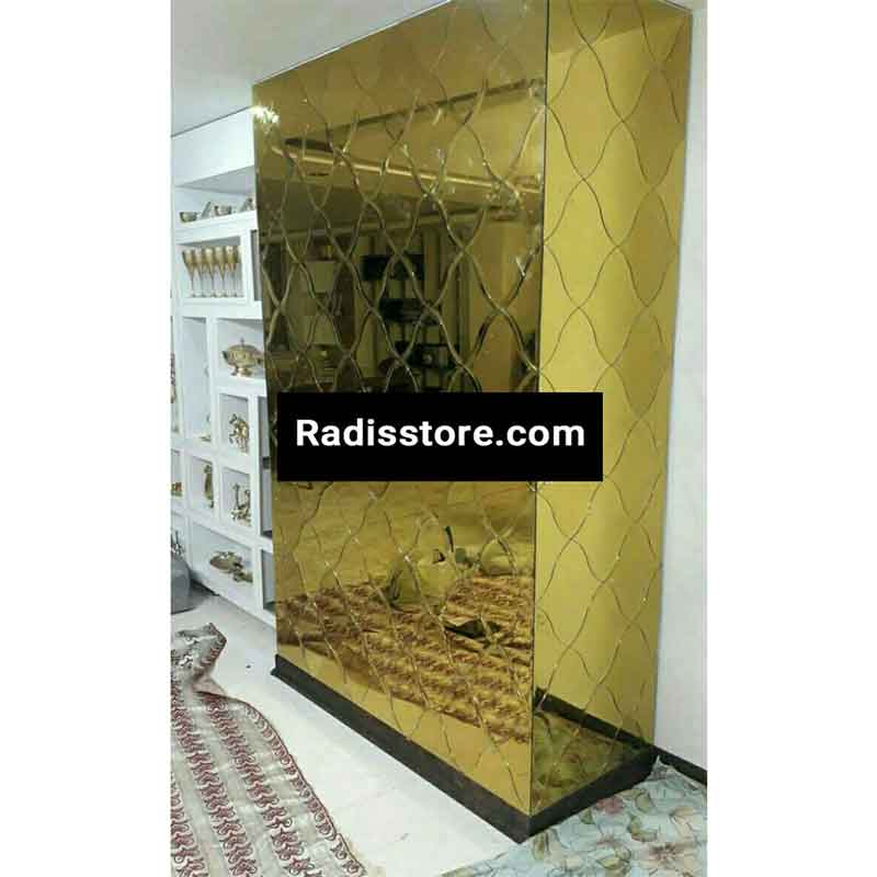 آینه دکوراتیو طرح لوزی منحنی