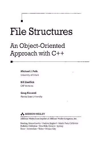 خرید و دانلود نسخه کامل کتاب File Structures: An Object-Oriented Approach with C