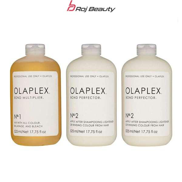 سرم مو اولاپلکس مدل salon kit حجم 525 میلی لیتر بسته 3 عددی