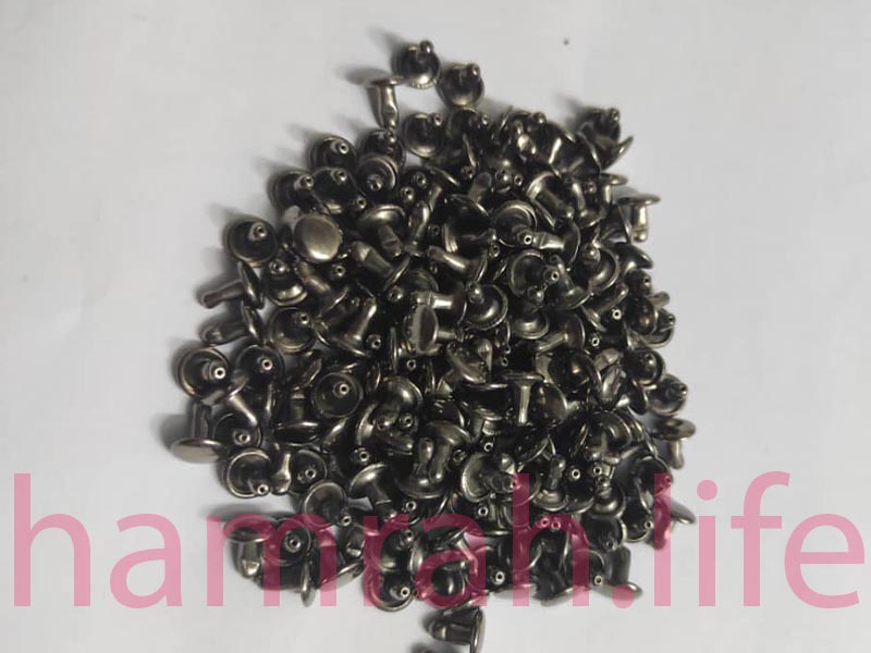 پرچ زیر و رو دو رو کف 7 پایه 7 رنگ بلک نیکل