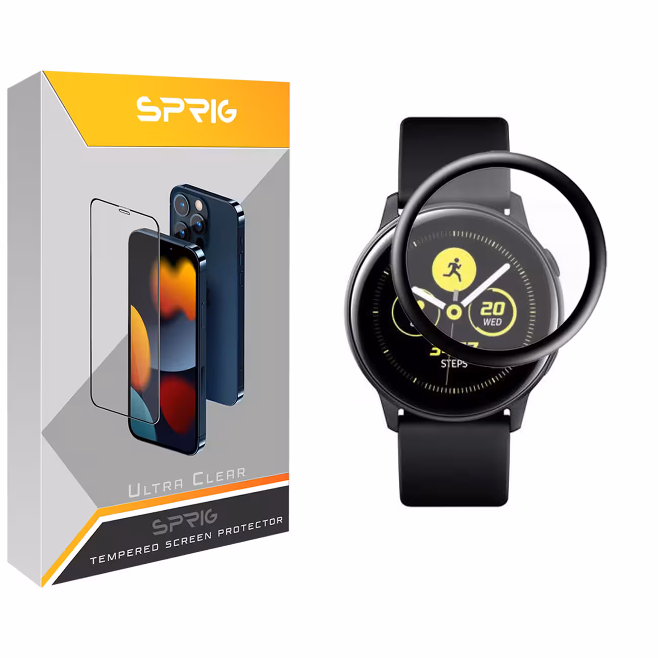 محافظ صفحه نمایش نانو اسپریگ مدل SPG مناسب برای ساعت هوشمند سامسونگ Galaxy Watch Active 44mm