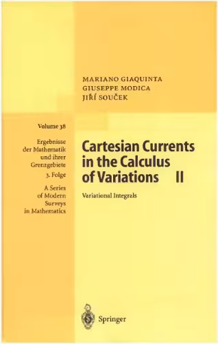 خرید و دانلود نسخه کامل کتاب Cartesian currents in the calculus of variations