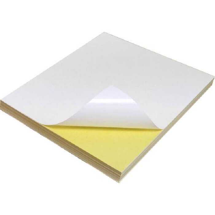 کاغذ پشت چسب دار براق سایز A4 بسته 100 برگی
