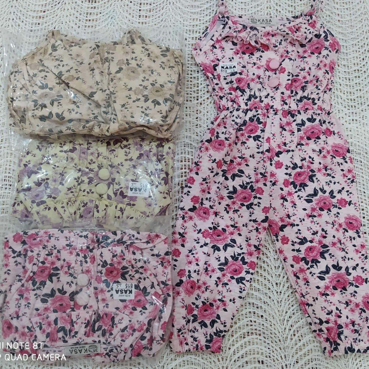 سرهمی دخترانه پنبه ای 
