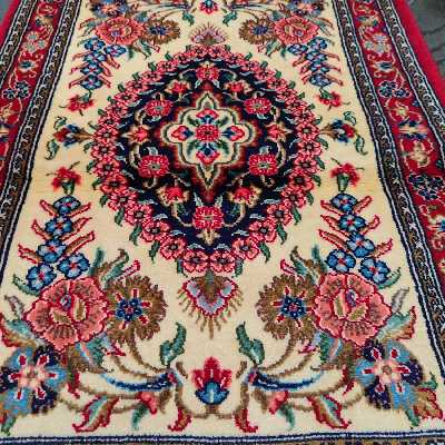 فرش دستباف زرع چارک طرح لچک ترنج مدل AA237 یک جفت