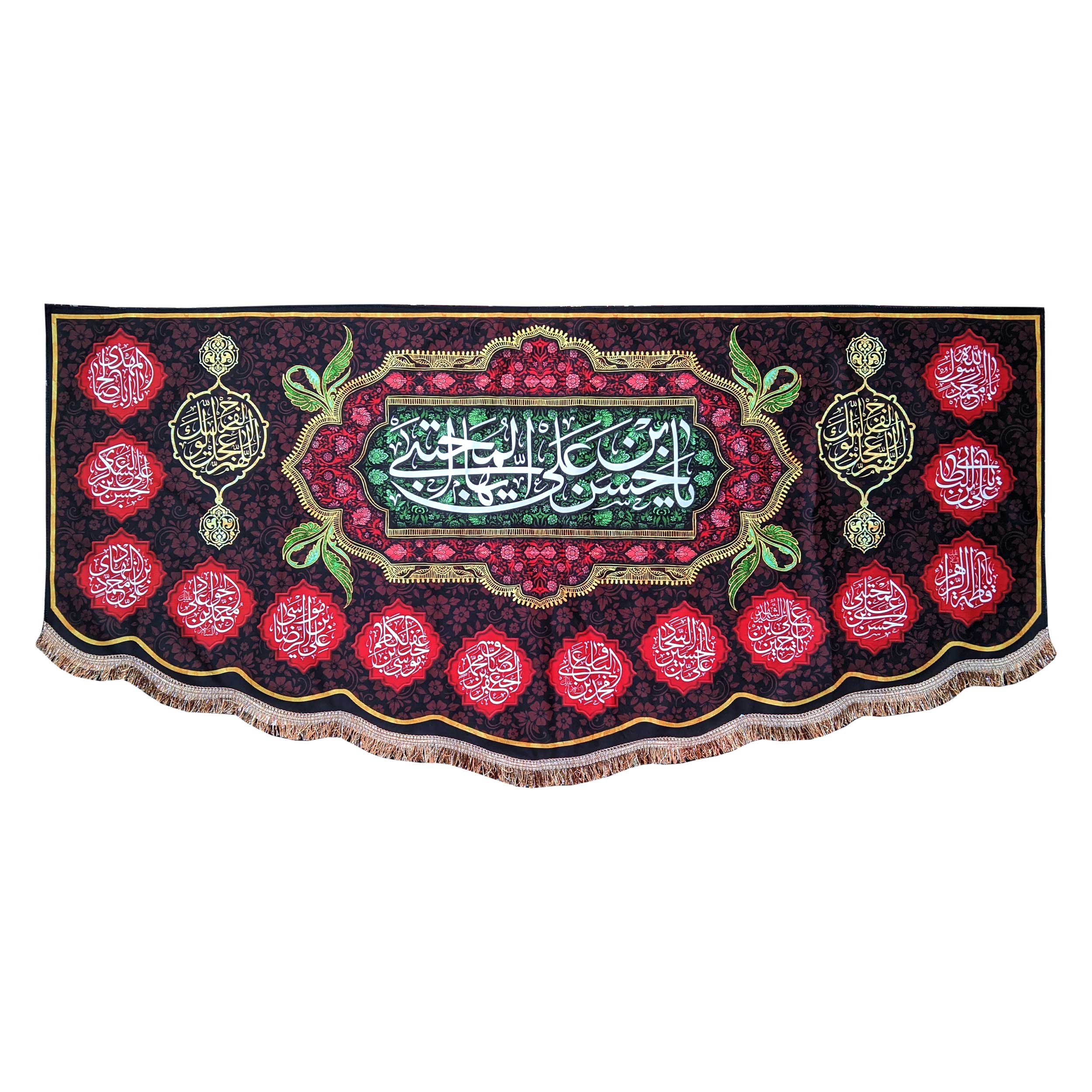 پرچم مدل امام حسن مجتبی طرح یا حسن بن علی ایها المجتبی 099