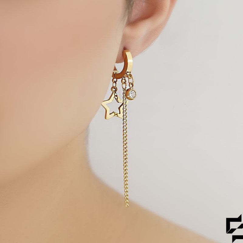 گوشواره ستاره آویزST7530