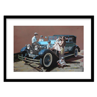 قیمت و خرید تابلو دکوراتیو مدل نقاشی خودرو کلاسیک کد 1350