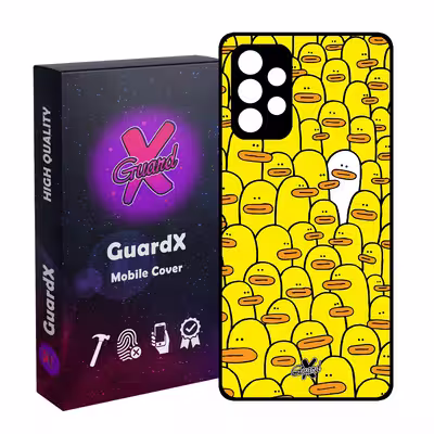 کاور گارد ایکس طرح اردک مدل Glass10361 مناسب برای گوشی موبایل سامسونگ Galaxy A52