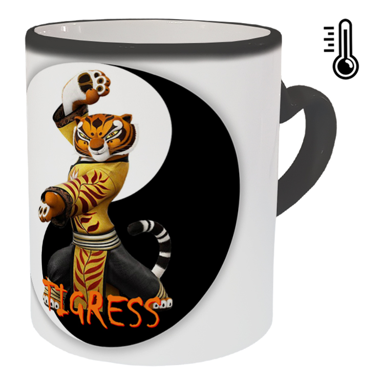 ماگ حرارتی مدل دسته قلبی طرح پاندا کونگ فو کار کد 76