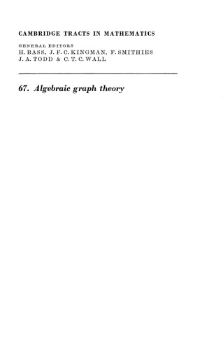 خرید و دانلود نسخه کامل کتاب Algebraic Graph Theory