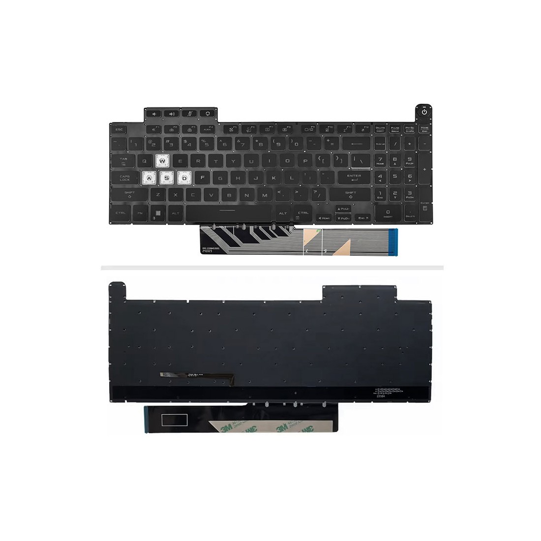 کیبورد لپتاپ ایسوس FX507 (بدون فریم | با بکلایت) ®
