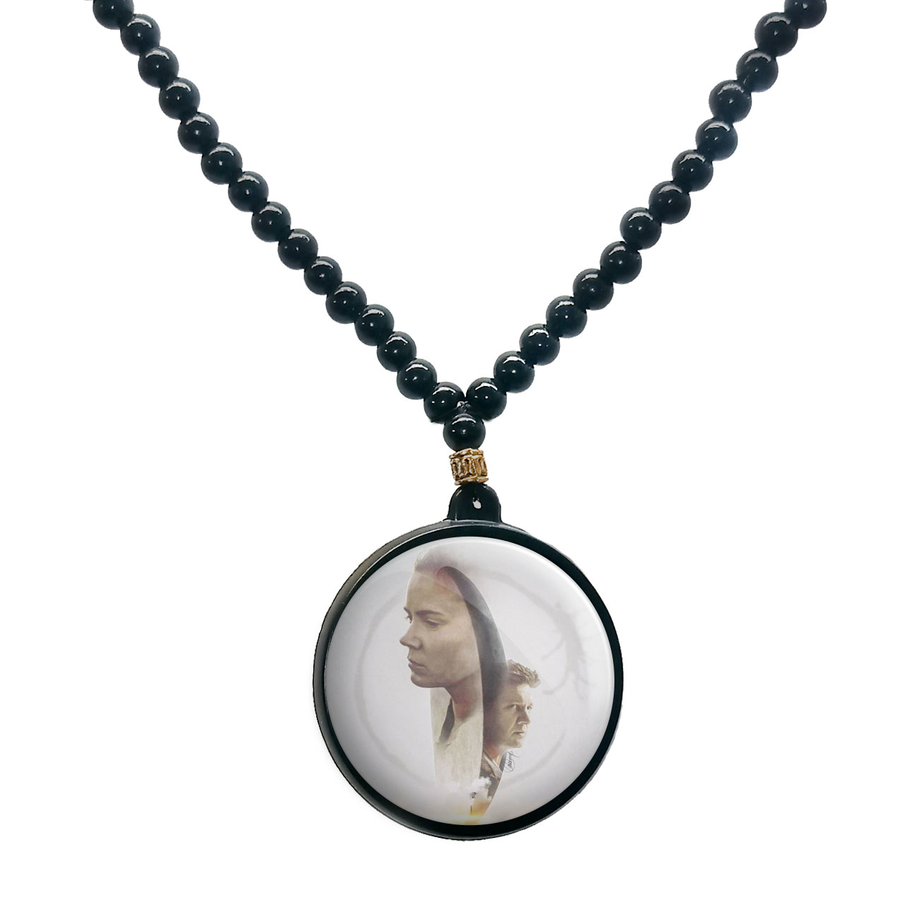 گردنبند پرمانه طرح Arrival کد pmd.22779 مدل دو طرفه