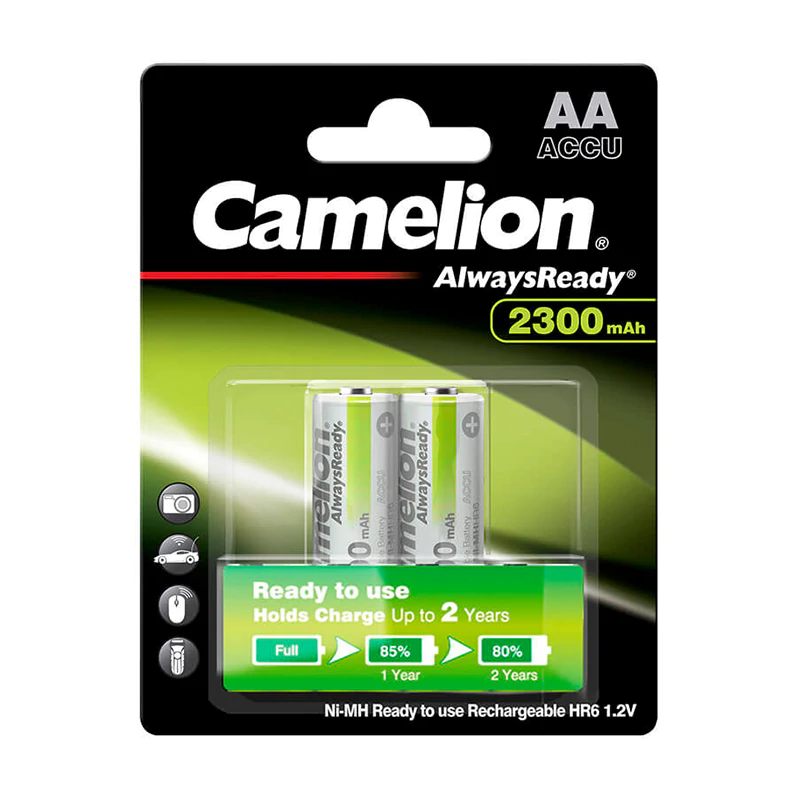 باتری قلمی شارژی کملیون مدل AlwaysReady ظرفیت 2300 میلی آمپر