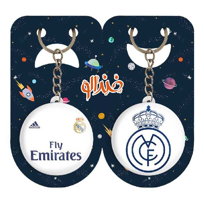 جاکلیدی خندالو مدل باشگاه رئال مادرید کد 21502046 مجموعه 2 عددی