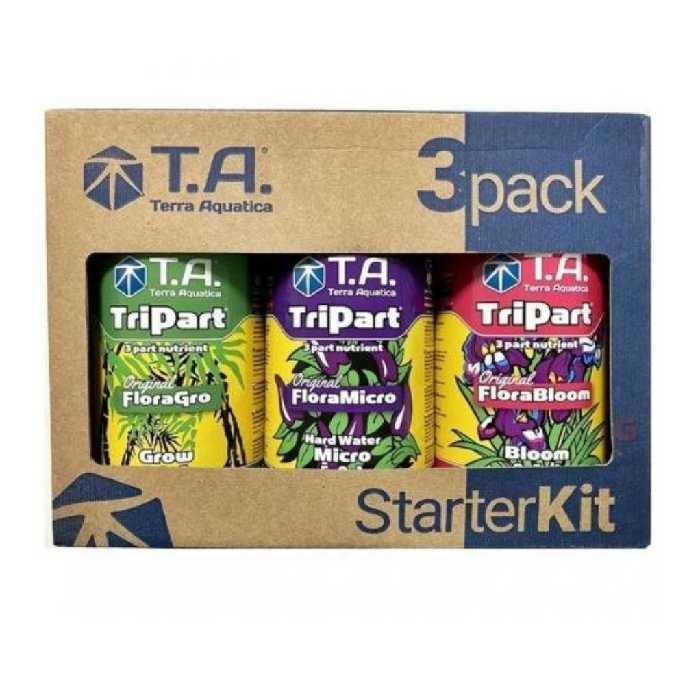 کود استارتر کیت جنرال هیدروپونیک نیم لیتری Terra Aquatica Flora Tripack Hardwate