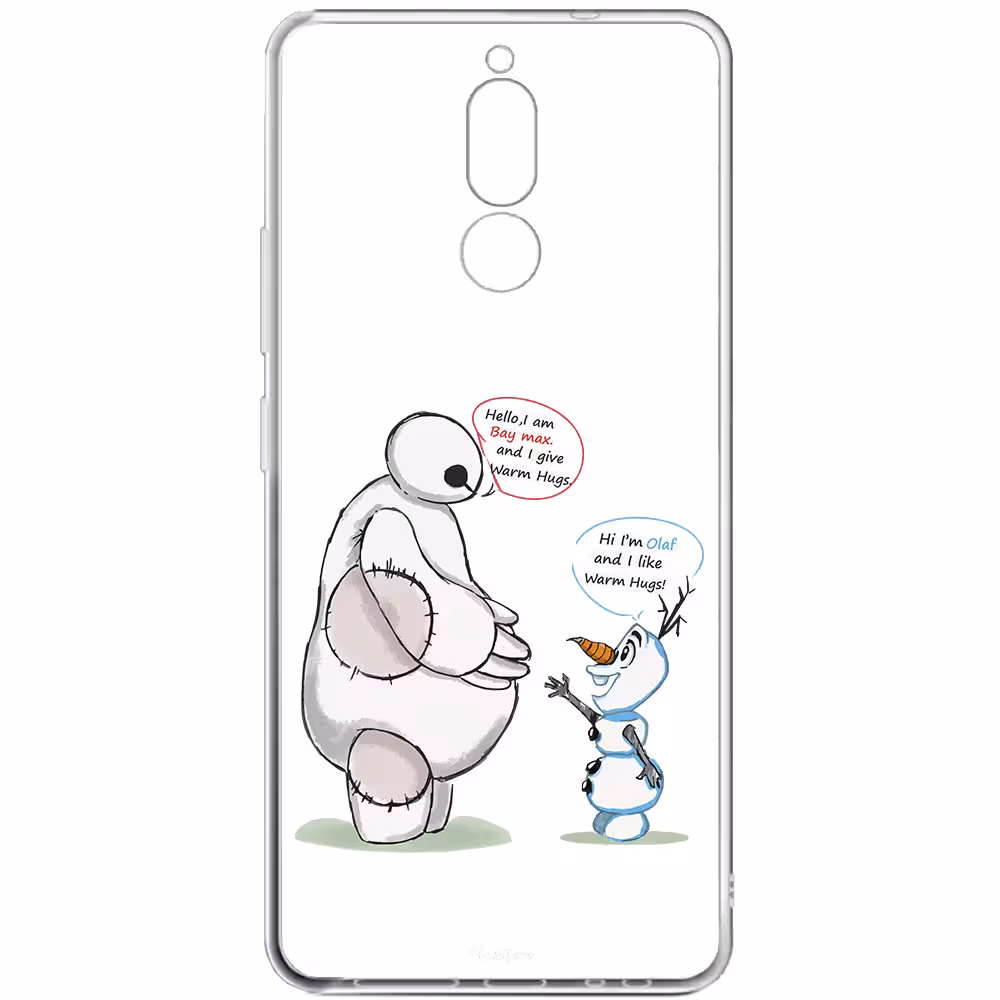 کاور مدل Olaf &amp; Baymax مناسب برای گوشی موبایل هوآوی Mate 10 Lite