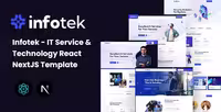 دانلود قالب Infotek React NextJS