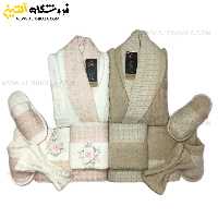 سرویس حوله بامبو عروس و داماد 12تکه برند HAZAN