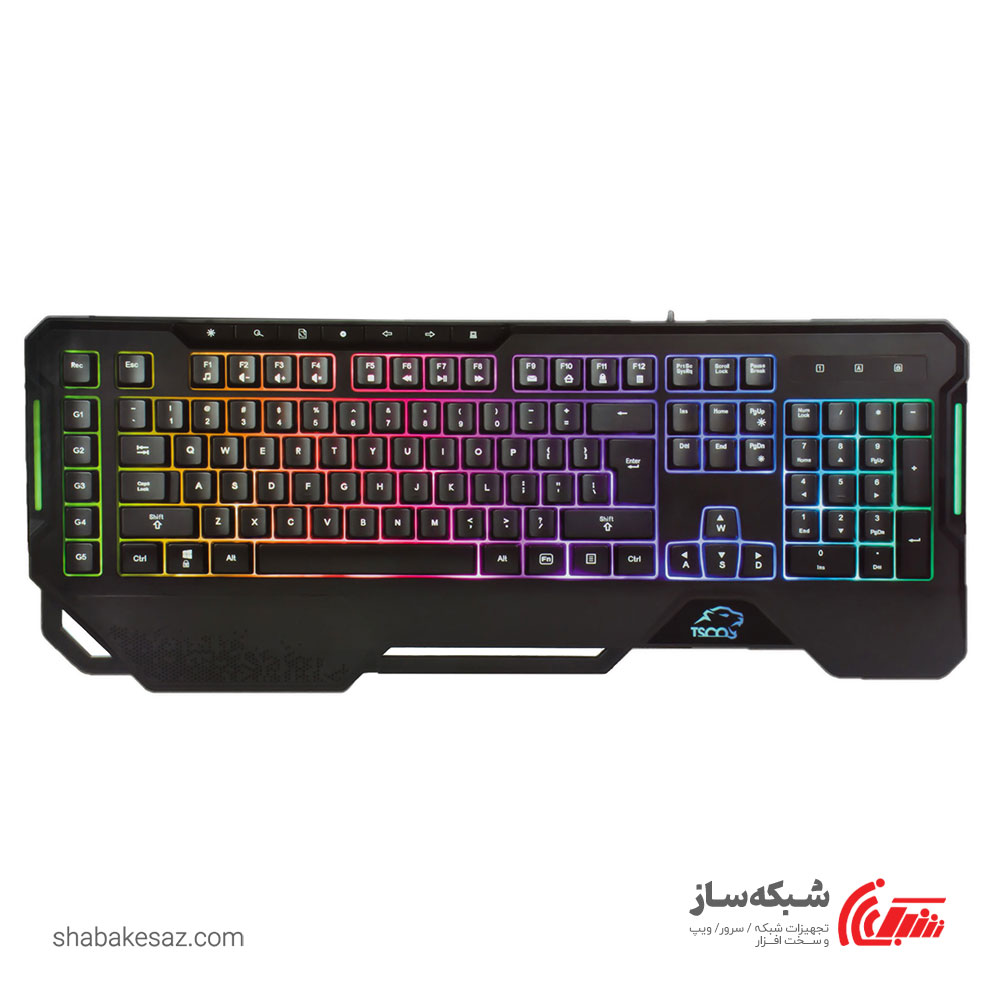 قیمت و خرید کیبورد تسکو TSCO GK 8126 RGB گیمینگ باسیم - شبکه ساز