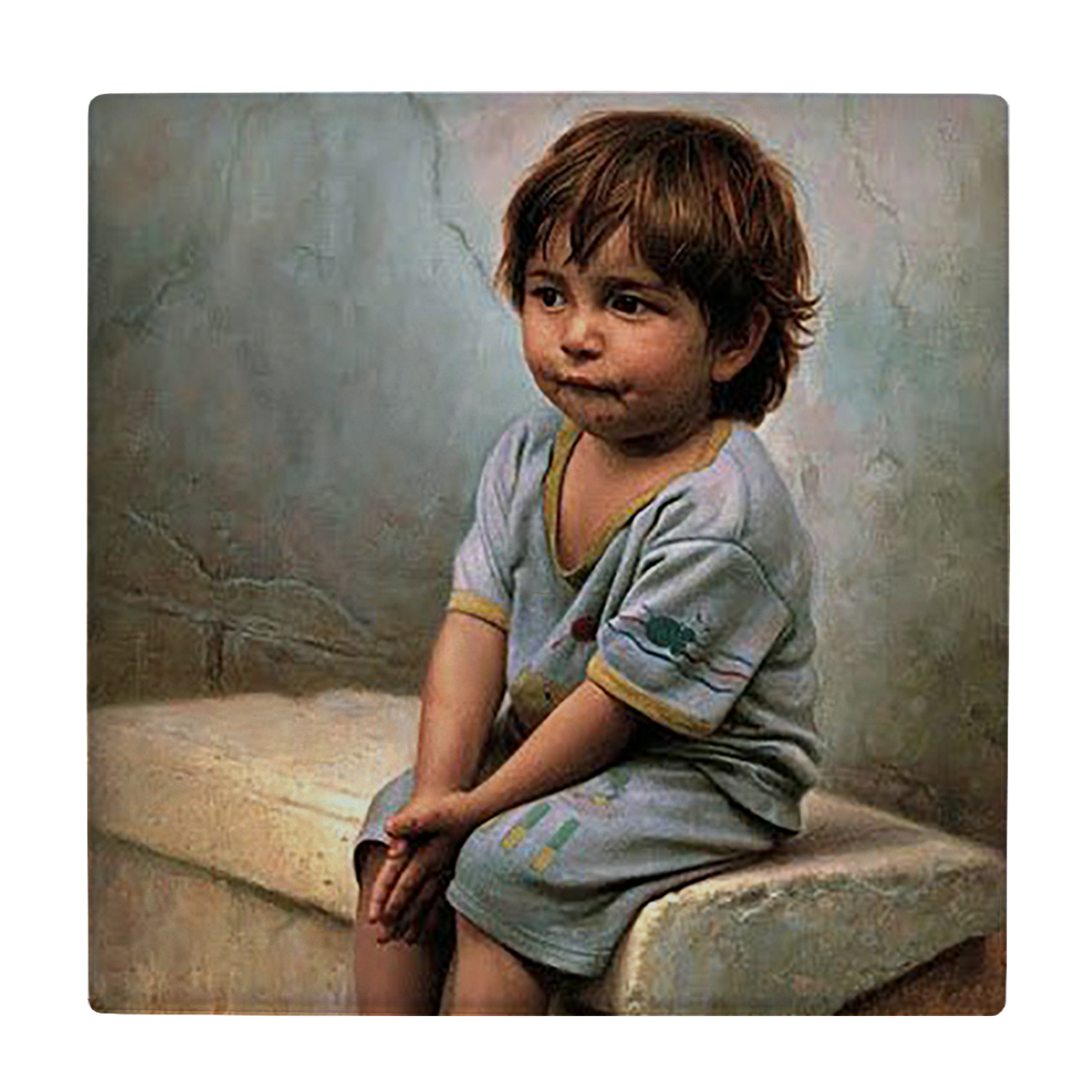 کاشی کارنیلا طرح نقاشی کودک مدل لوحی کد WKB805 