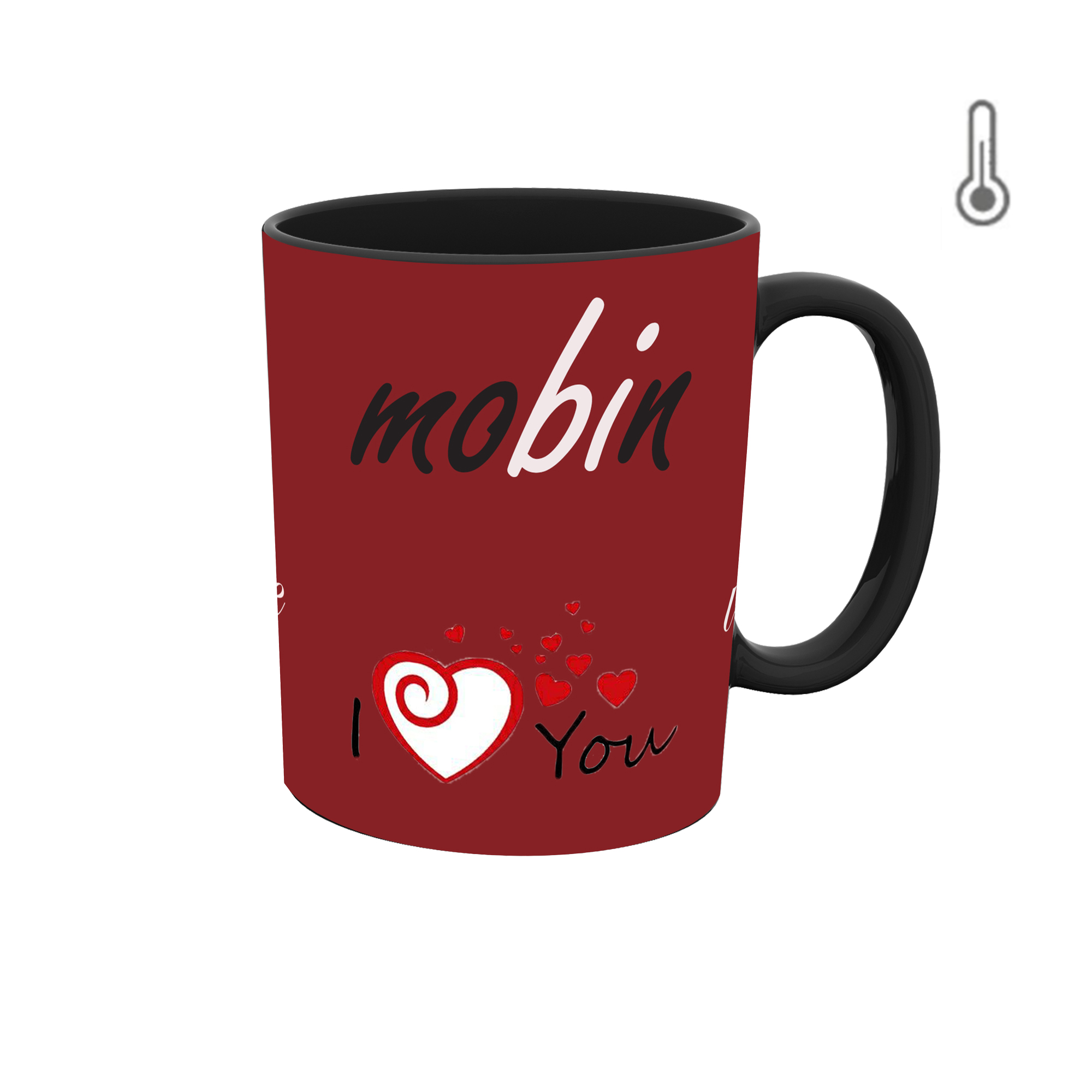 ماگ حرارتی طرح اسم مبین