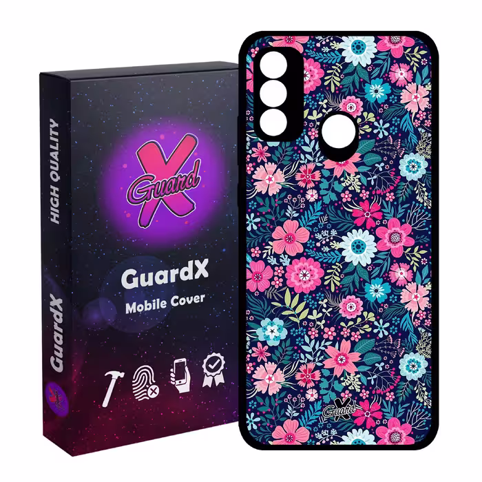 کاور گارد ایکس طرح Flower مدل Glass10210 مناسب برای گوشی موبایل هوآوی P Smart 2020