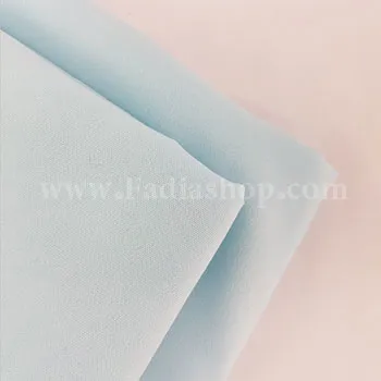 لایی چسب حریر 150 آبی روشن متری