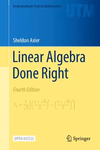 خرید و دانلود نسخه کامل کتاب Linear Algebra Done Right