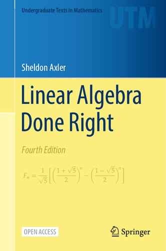 خرید و دانلود نسخه کامل کتاب Linear Algebra Done Right