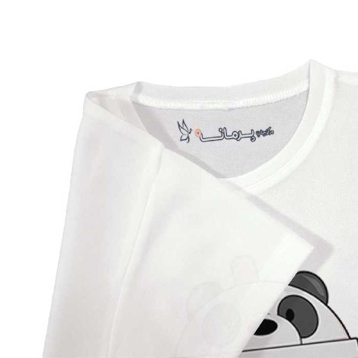 تی شرت بچگانه پرمانه طرح خرس های کله فندقی کد pmt.5601