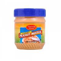 کره بادام زمینی مغزدار  امریکن گرین 340 گرمی