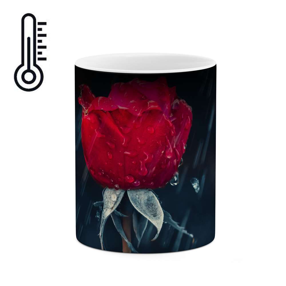 ماگ حرارتی طرح گل مدل mgph11799