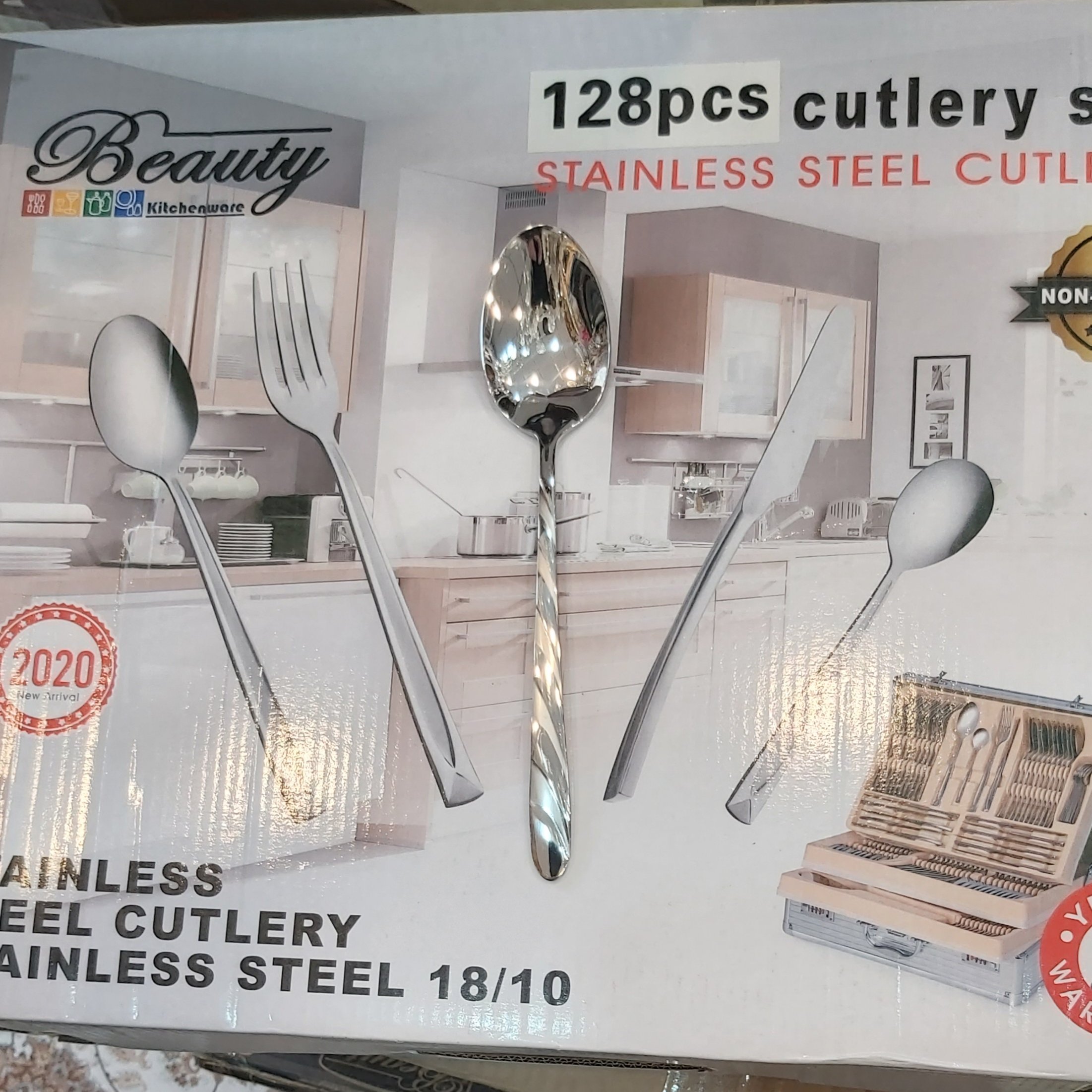 سرویس قاشق وچنگال30نفره128پارچه