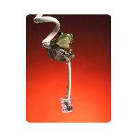 ماوس پد اطلس آبی طرح  قورباقه و کابل  مدل T5891