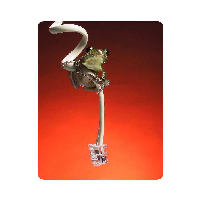 ماوس پد اطلس آبی طرح  قورباقه و کابل  مدل T5891