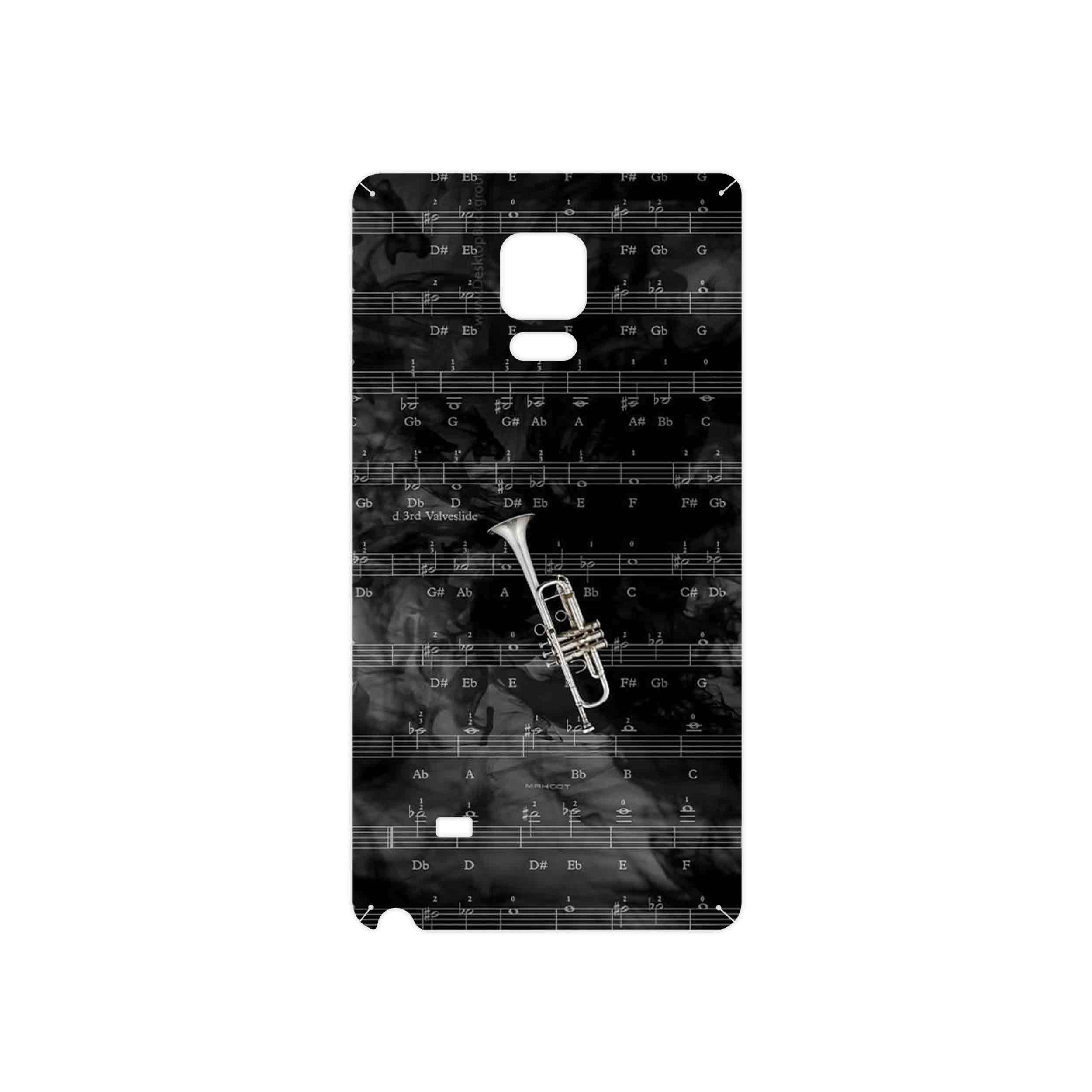 برچسب پوششی ماهوت مدل Trumpet مناسب برای گوشی موبایل سامسونگ Galaxy Note Edge