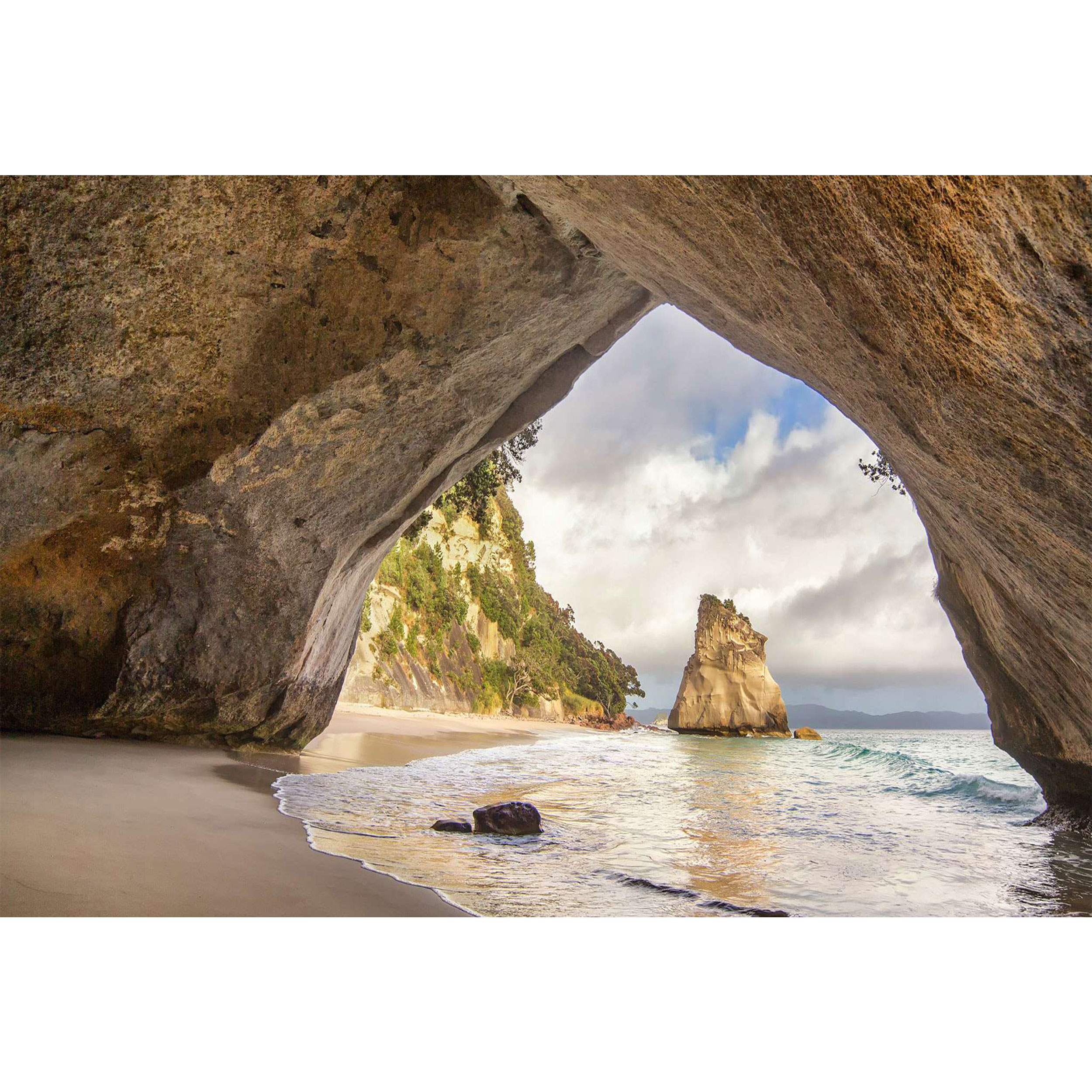 تابلو شاسی مدل غار و صخره و دریا T7424